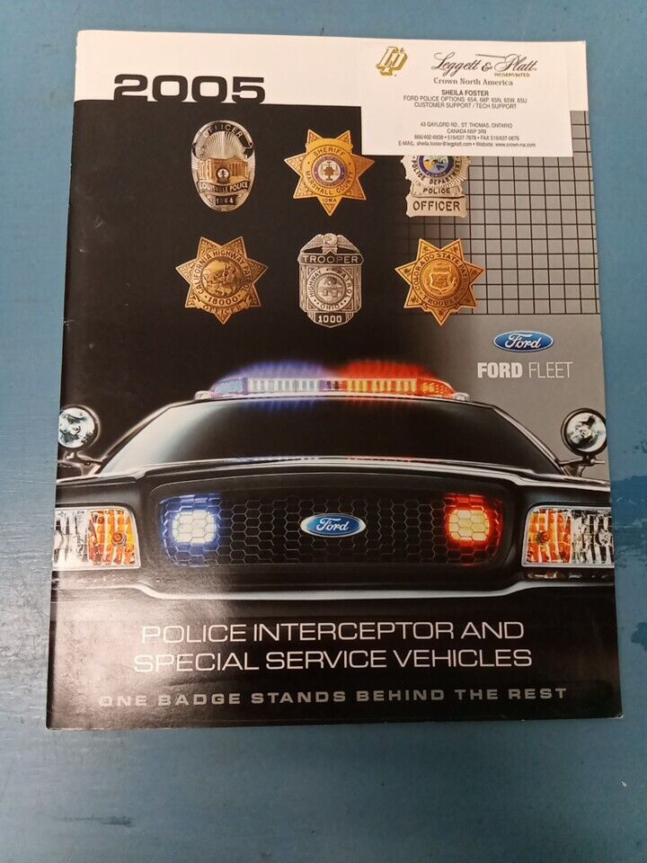 2005 FORD FLEET Police Interceptor And Special Service Vehicles Magazine (LL)