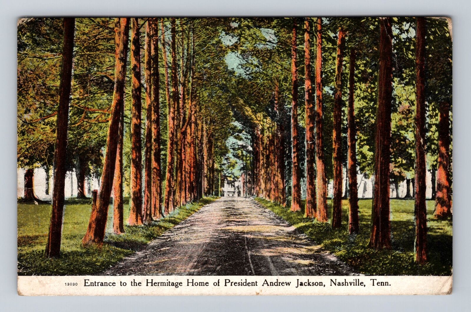 Nashville TN-Tennessee, Entrance To Hermitage, Jackson Vintage c1911 Postcard