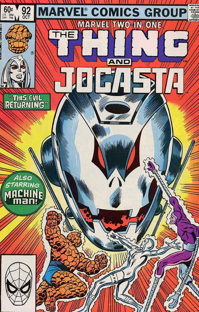 Marvel Two-In-One #92 VF; Marvel | the Thing Jocasta Machine Man - we combine sh