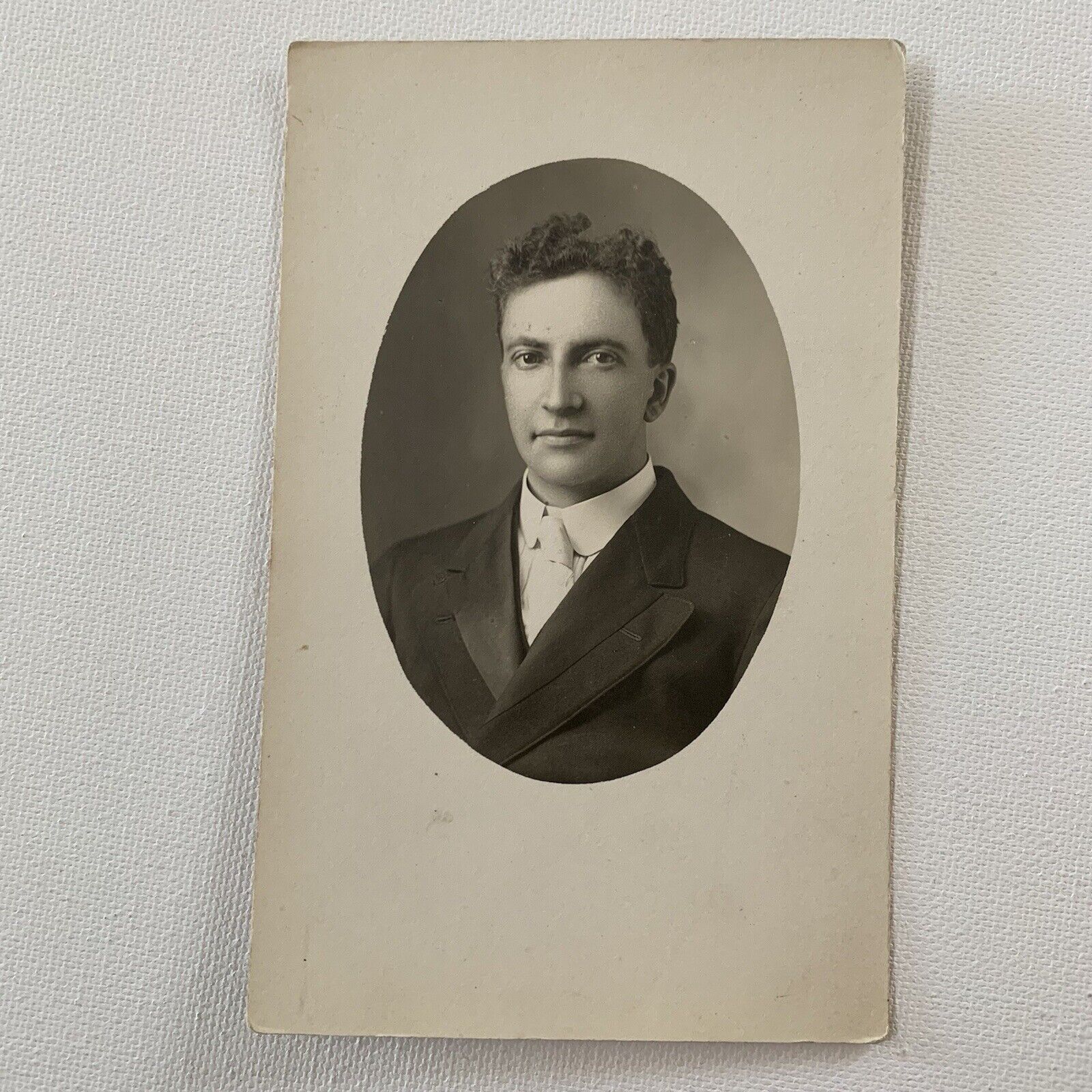 Antique RPPC Real Photograph Handsome Dapper Young Man Great Hair Gay Int