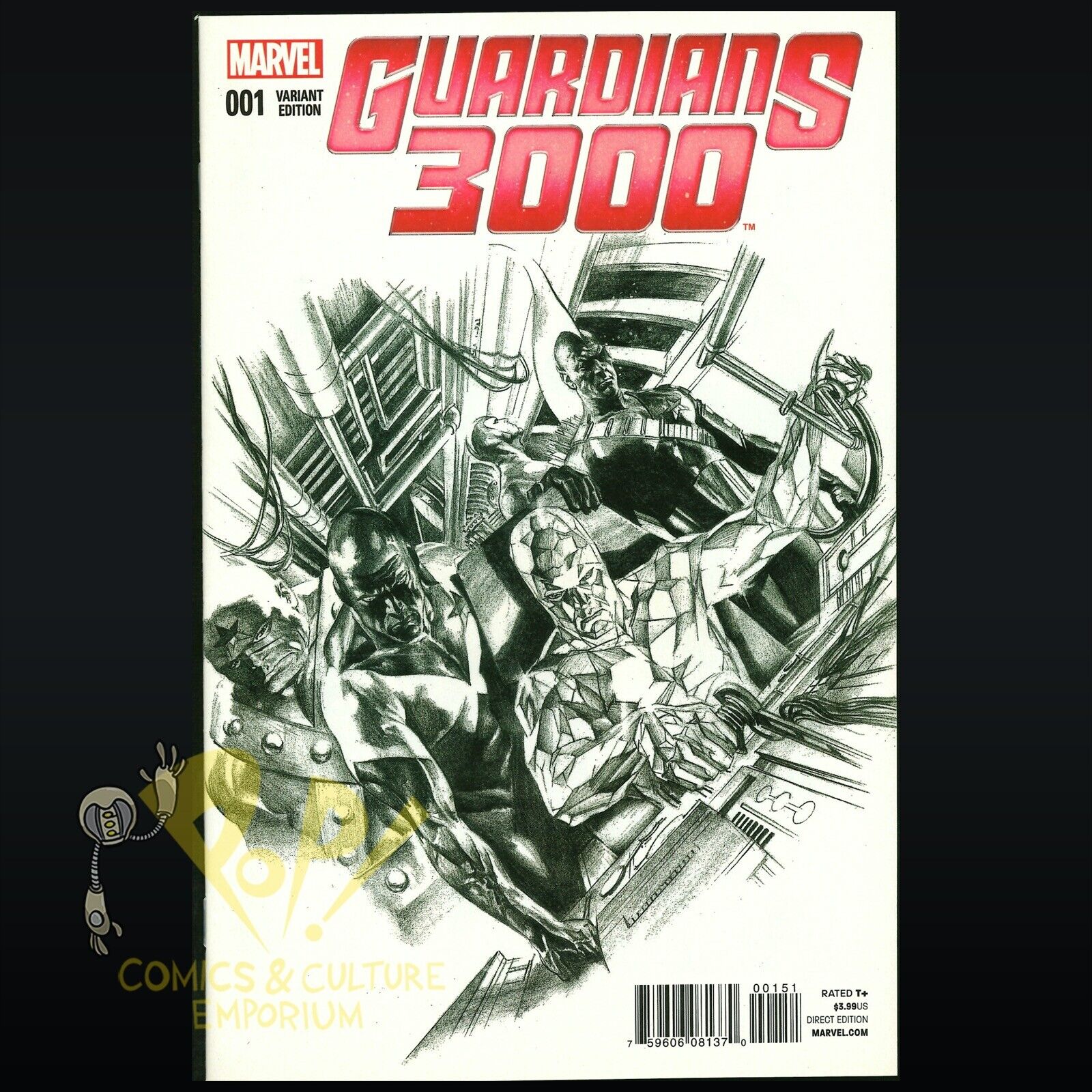 Marvel Comics GUARDIANS 3000 #1 1:100 Alex Ross Sketch Variant New/NM