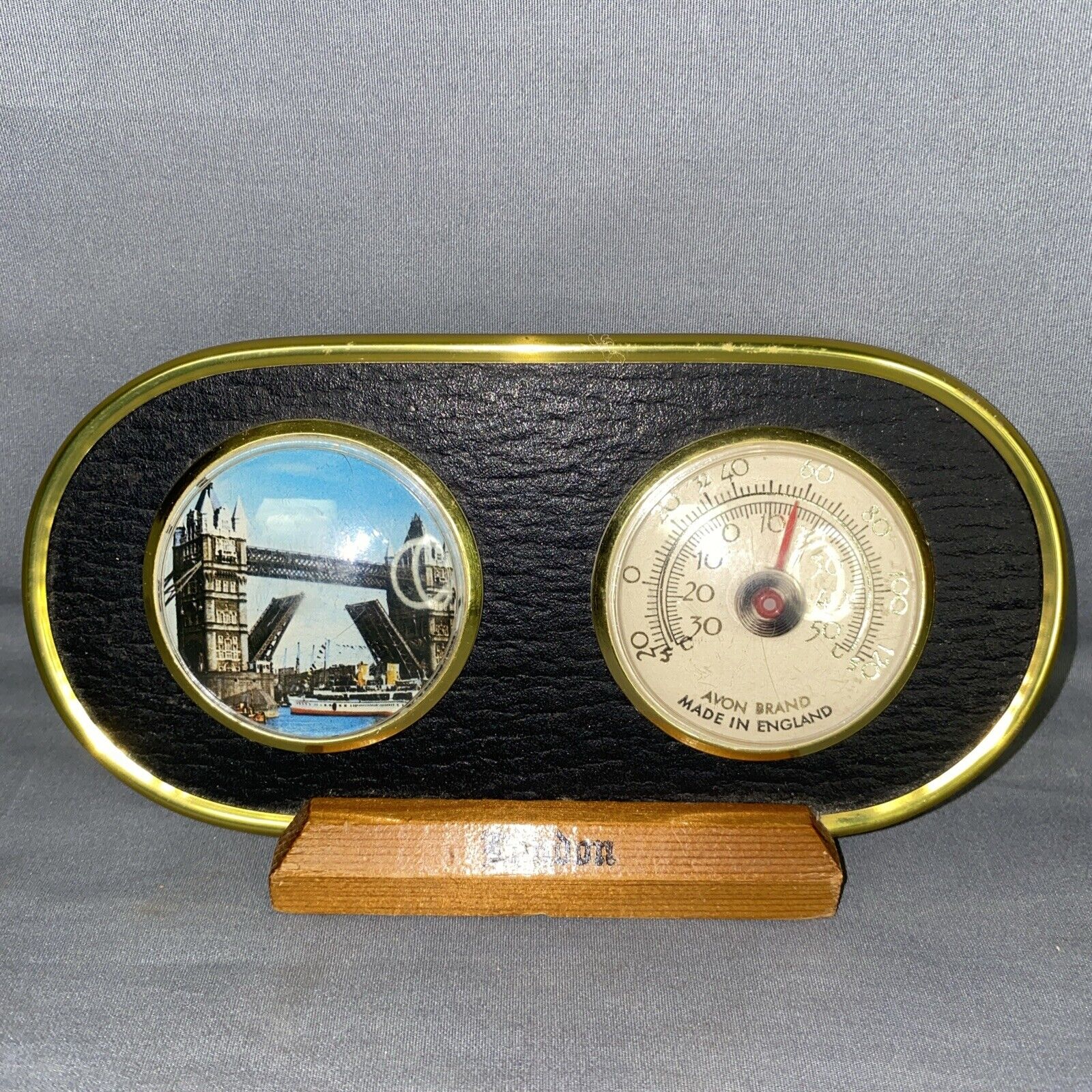 Avon Brand Vintage Thermometer London, England Bridge