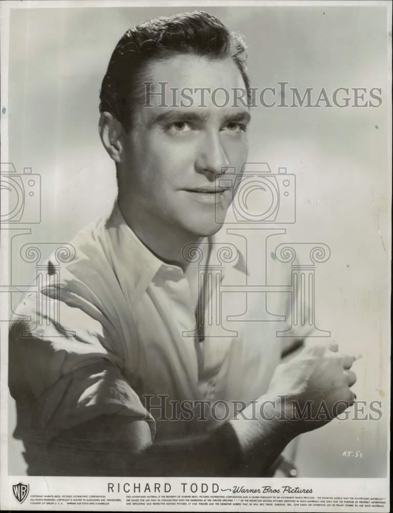 1955 Press Photo Actor Richard Todd starring in \
