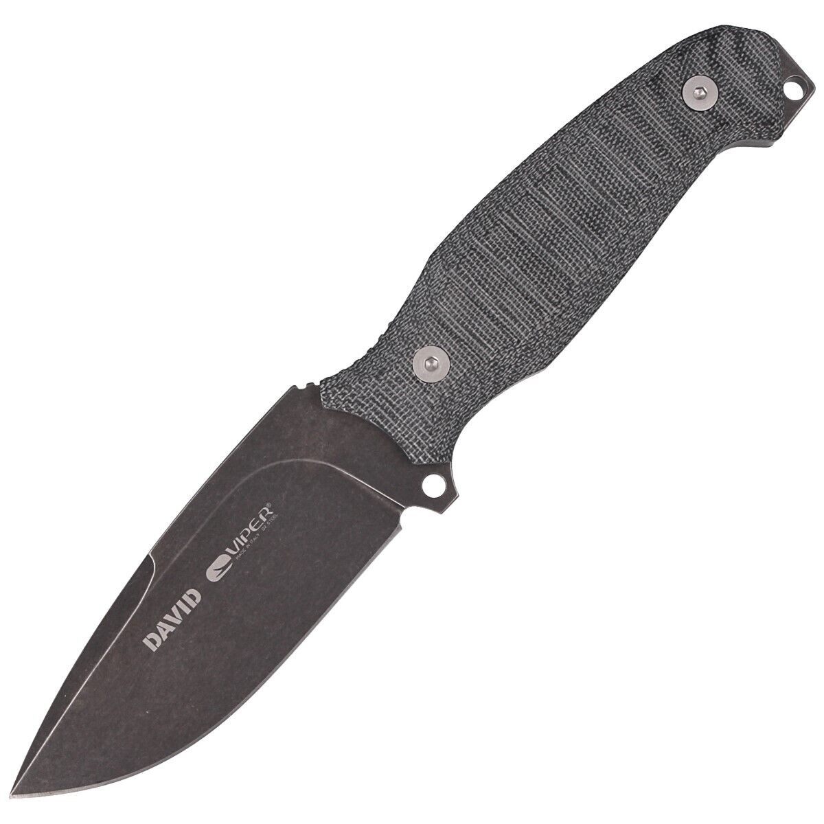 Viper Knife David Evolution Black Canvas Micarta, DSW VT4002ECB