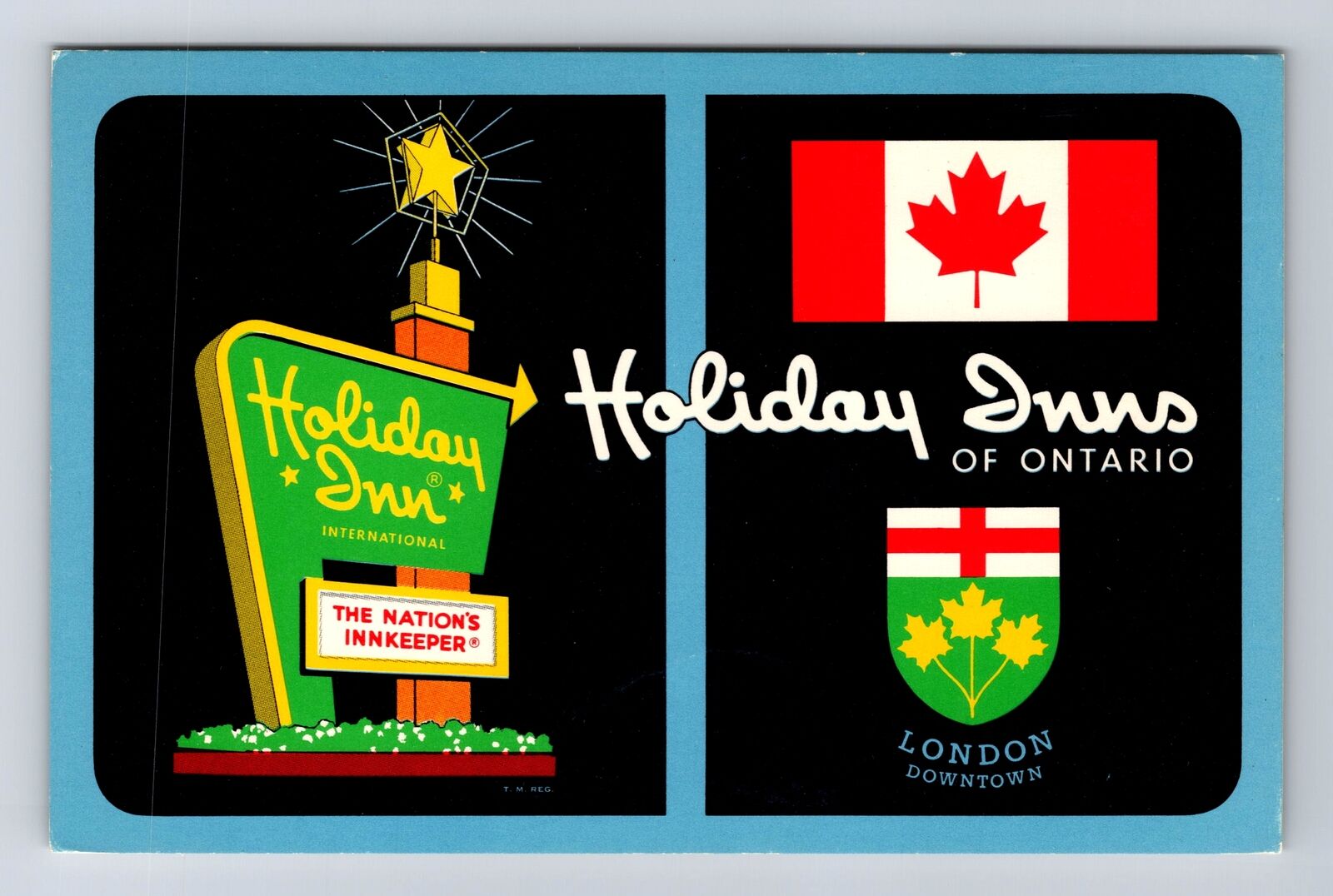 London Ontario-Canada, Holiday Inn, Advertisement, Antique, Vintage Postcard