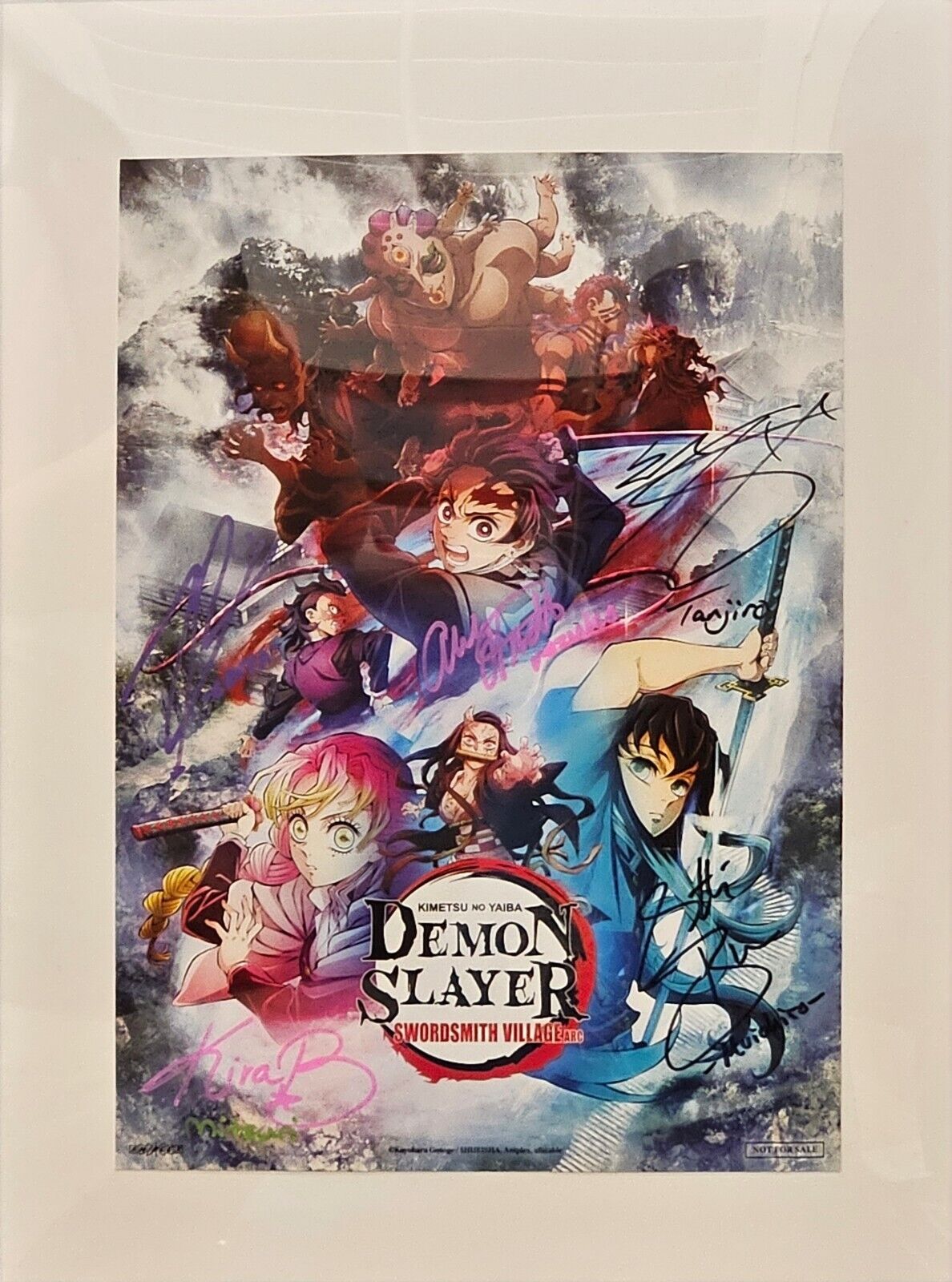 SDCC 2023 Signed Exclusive Official Demon Slayer Mini Poster LE 150