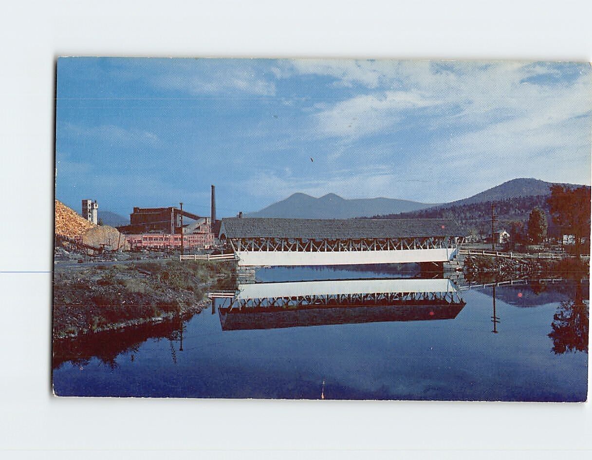 Postcard Covered Bridge At Groveton New Hampshire USA