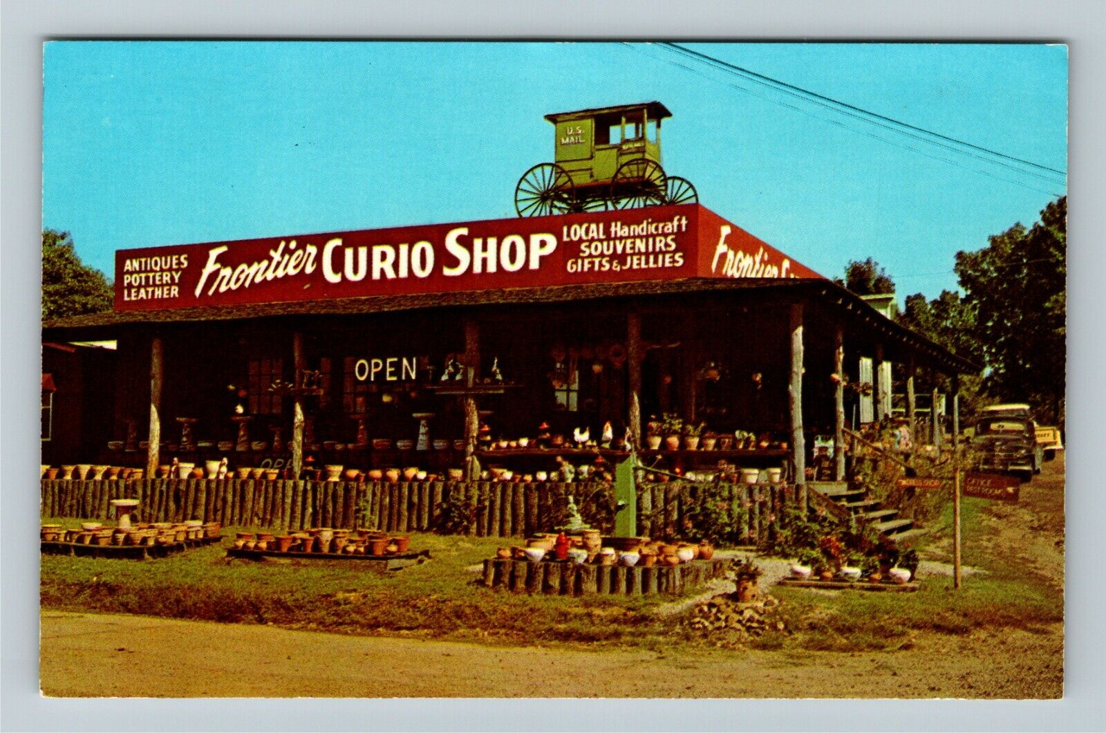 Ozark Acres AR-Arkansas, Frontier Curio Shop, Tourist Shop, Vintage Postcard