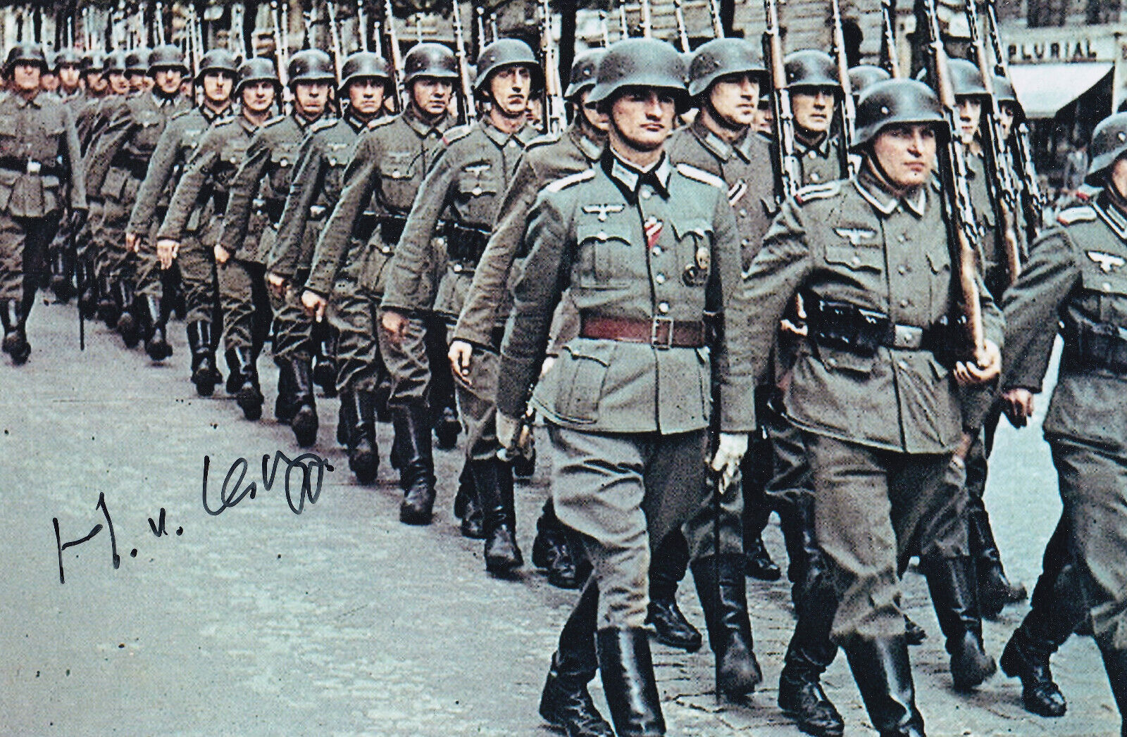 Hellmut von Leipzig Signed Autograph 4x6 Photo Rommel's Driver Knights Cross