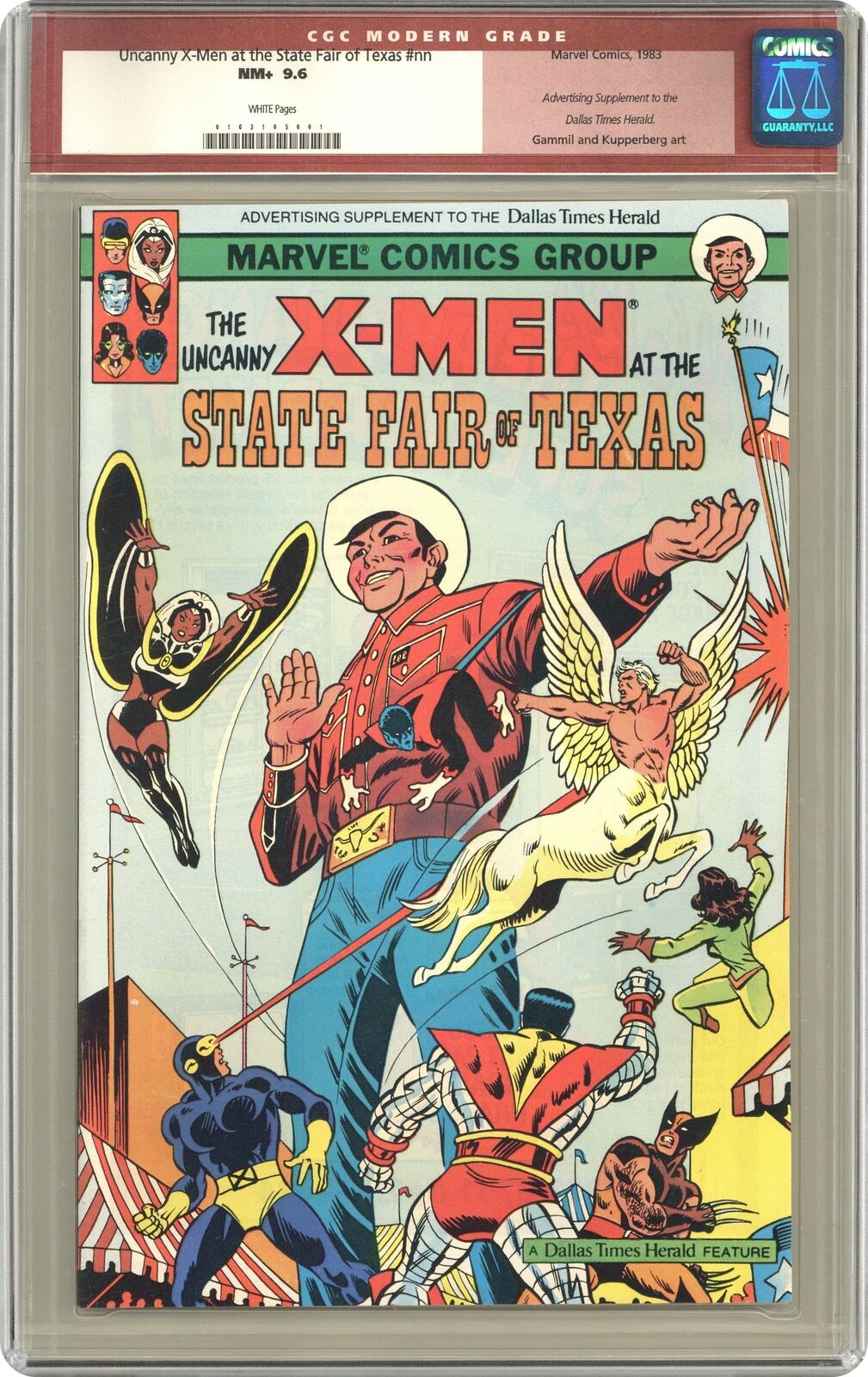 Uncanny X-Men at the State Fair of Texas #1 CGC 9.6 1983 0103105001