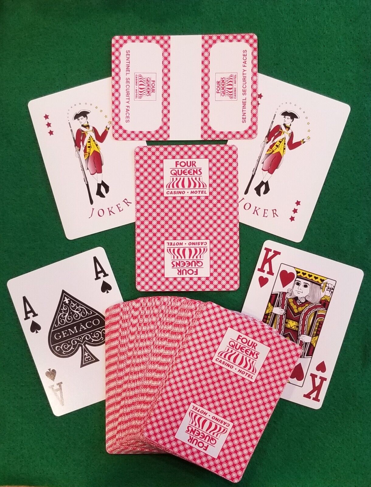 Unopened Deck Four Queens Las Vegas NV Playing Cards New Sealed Uncancelled