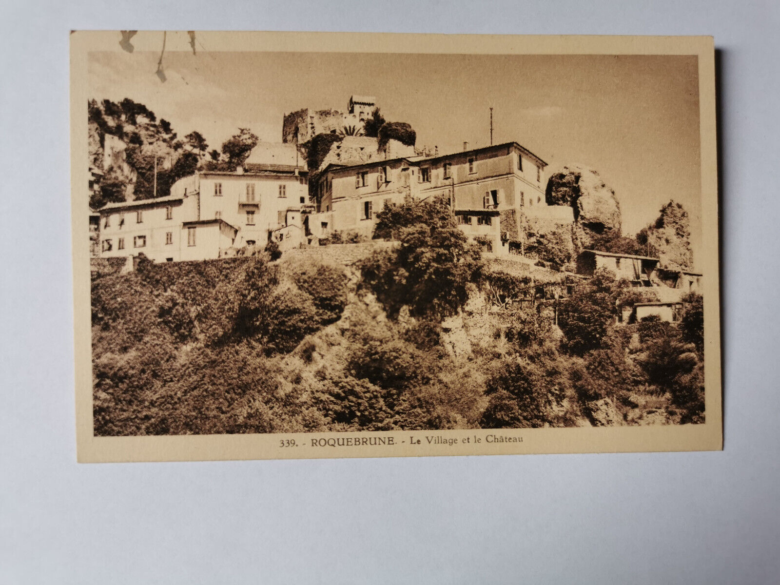 CPA 06 ROQUEBRUNE - The Village and the Castle