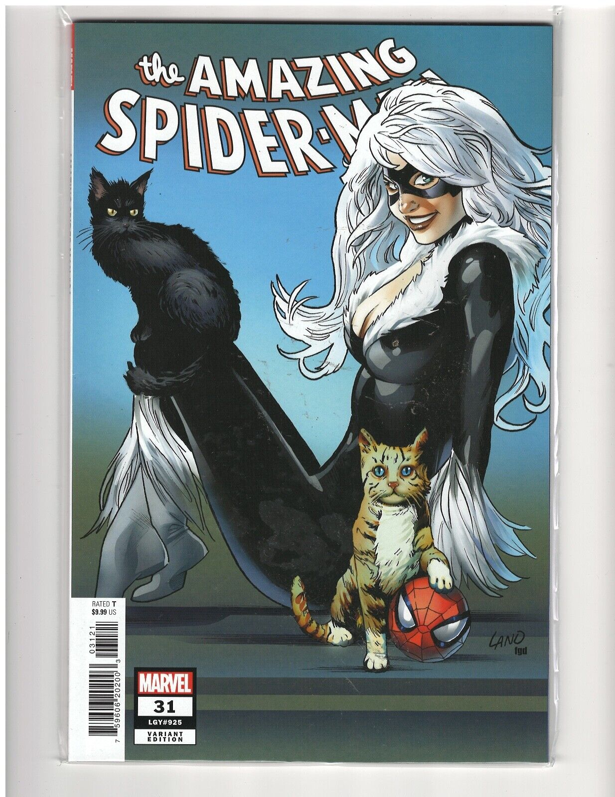 Amazing Spiderman Volume 6 #31 Greg Land Black Cat variant 9.6