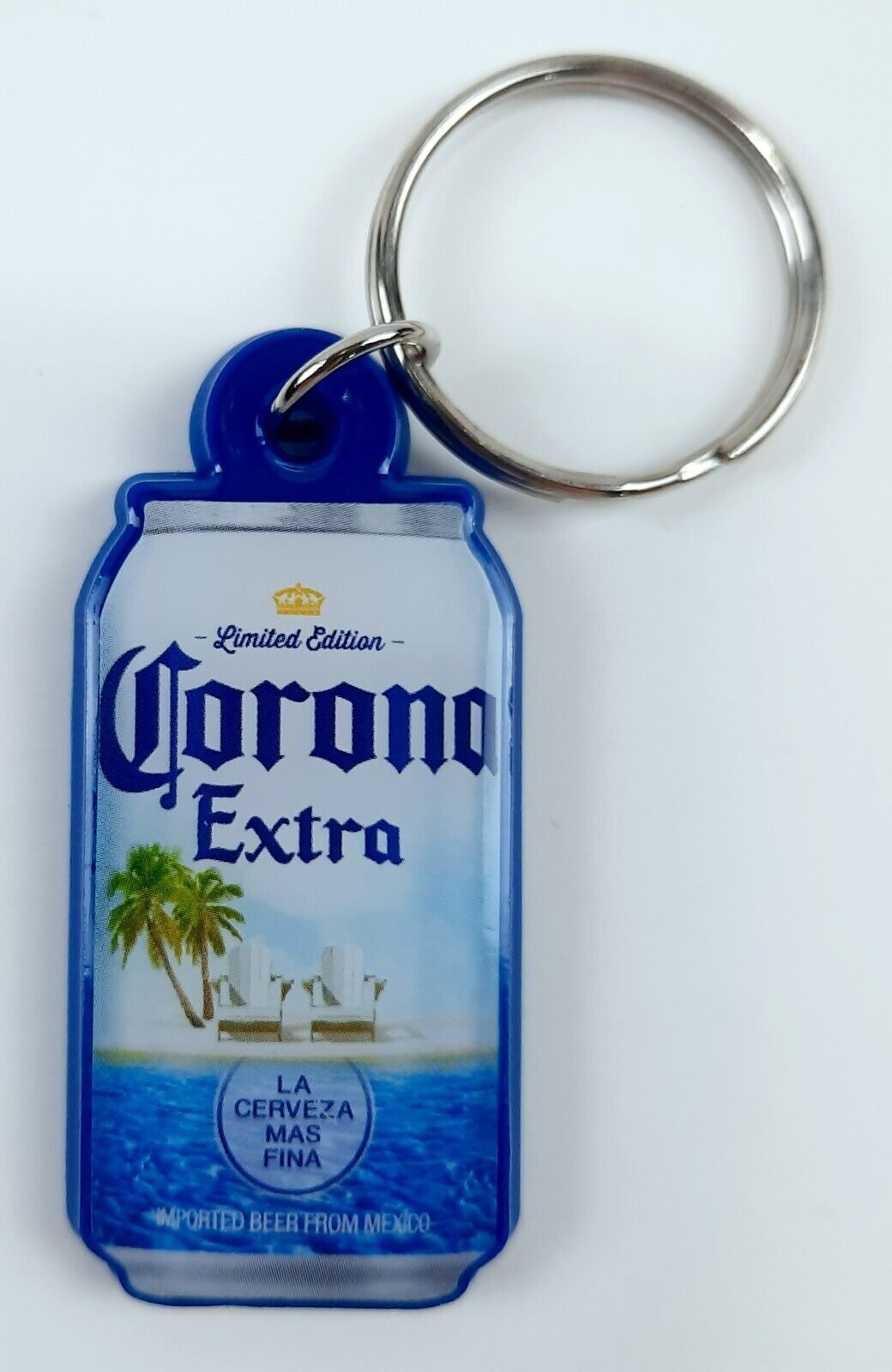 Corona Extra Beer Can Shaped Rubber Keychain 3\