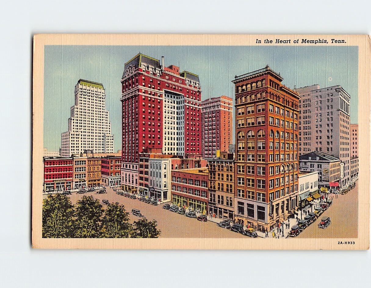 Postcard In the Heart of Memphis Tennessee USA