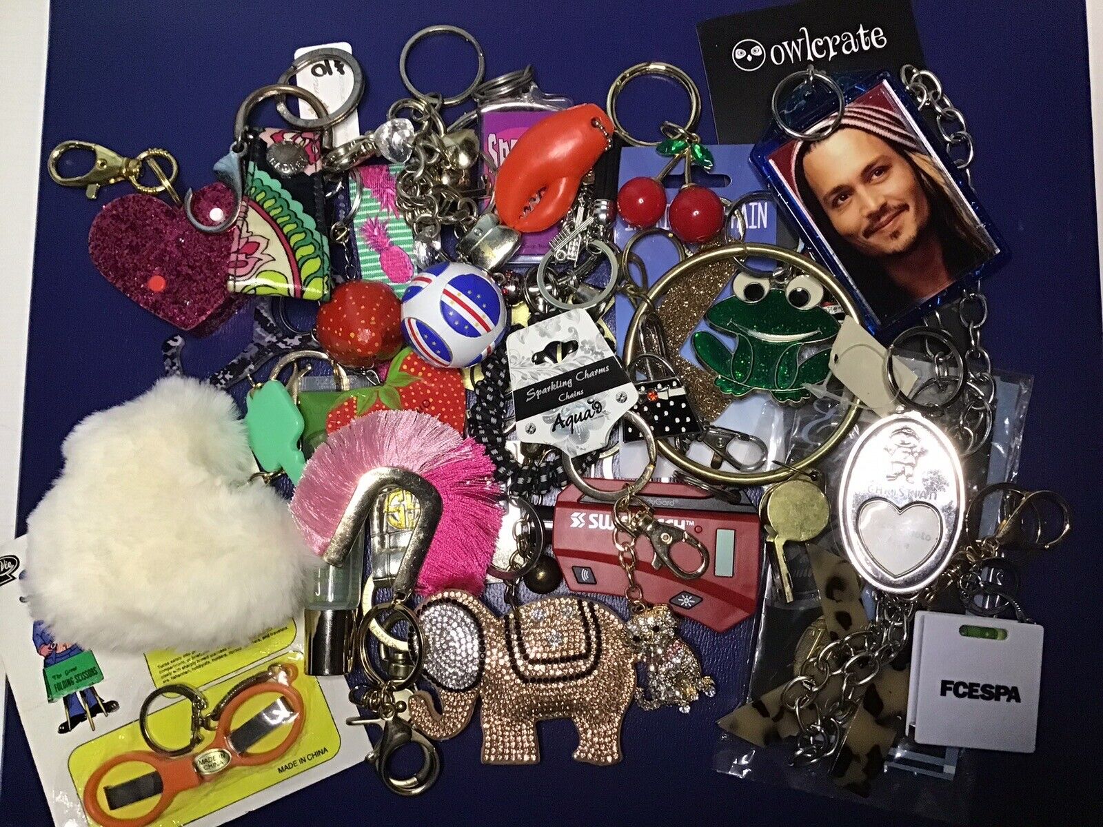 Over 2 Pounds Of Bulk Keychains New And Used Perfect For Resellers