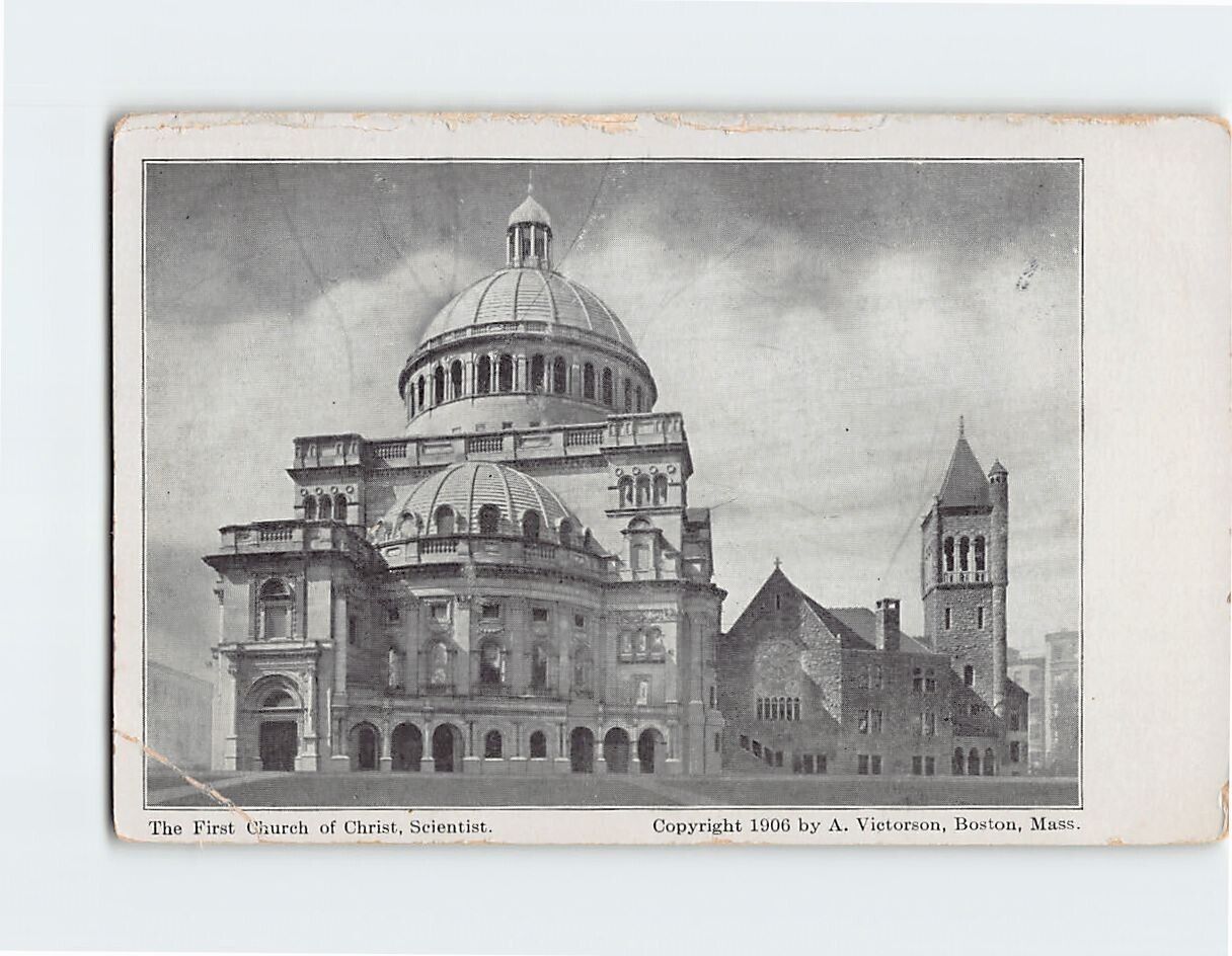Postcard The First Church of Christ, Scientist, Boston, Massachusetts