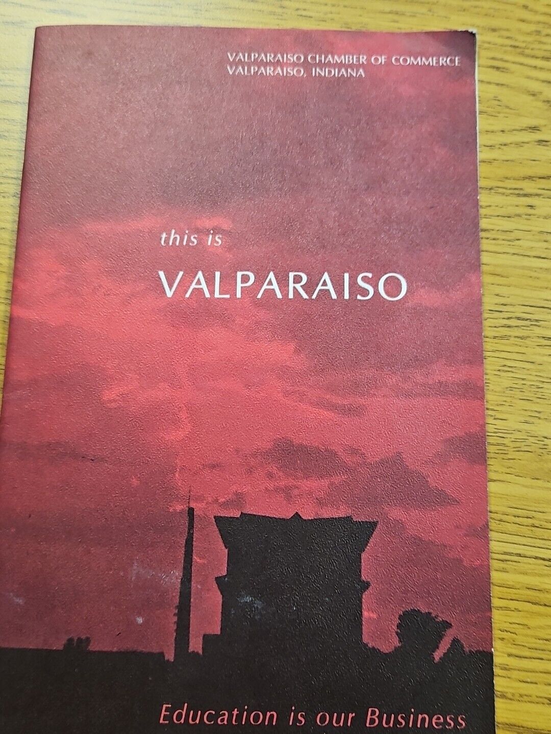 Vintage 1966 Valparaiso Indiana Travel Guide Book Brochure University Valpo