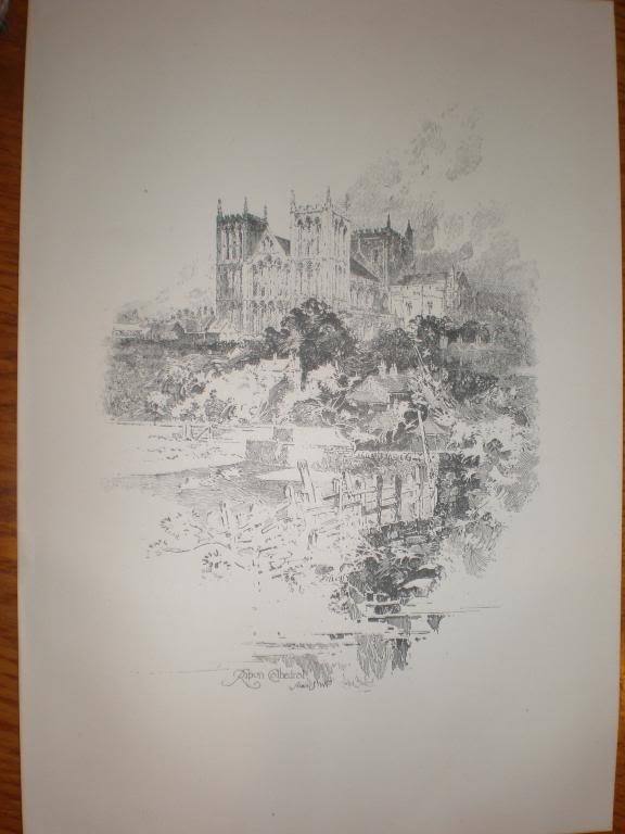 Ripon Cathedral Print 1899