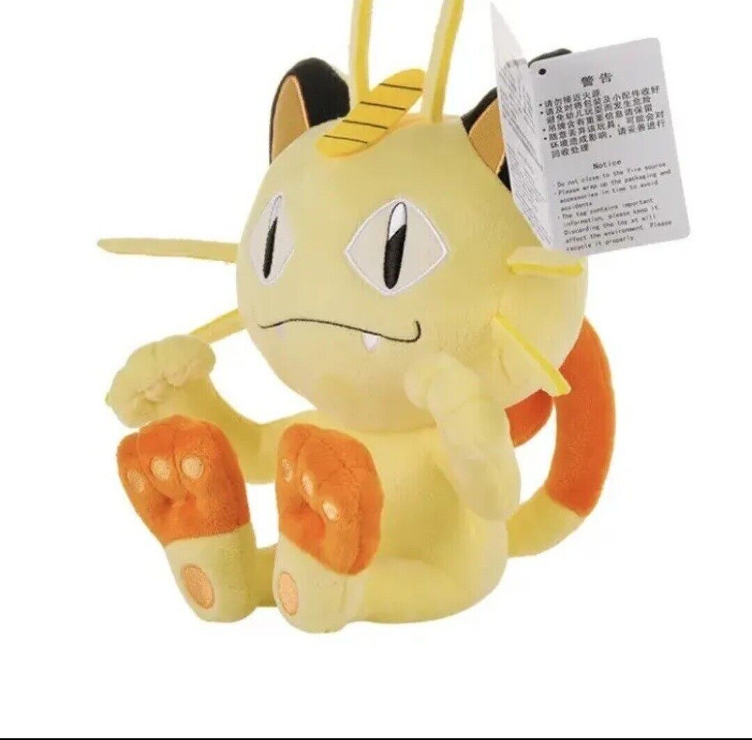  Pokémon  Meowth 9- 10 Inch Plush Figure - Free And Fast Shipping 