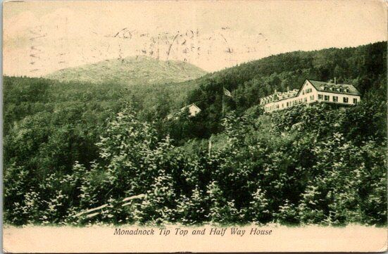 Postcard Half Way House Tip Top Of Monadnock Mts NH