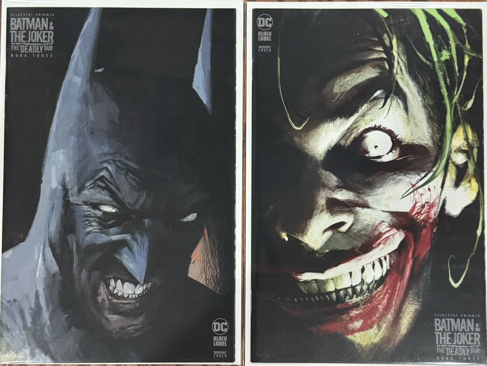Batman & The Joker The Deadly Duo #3 Jason Shawn Alexander Set Variant VF/NM