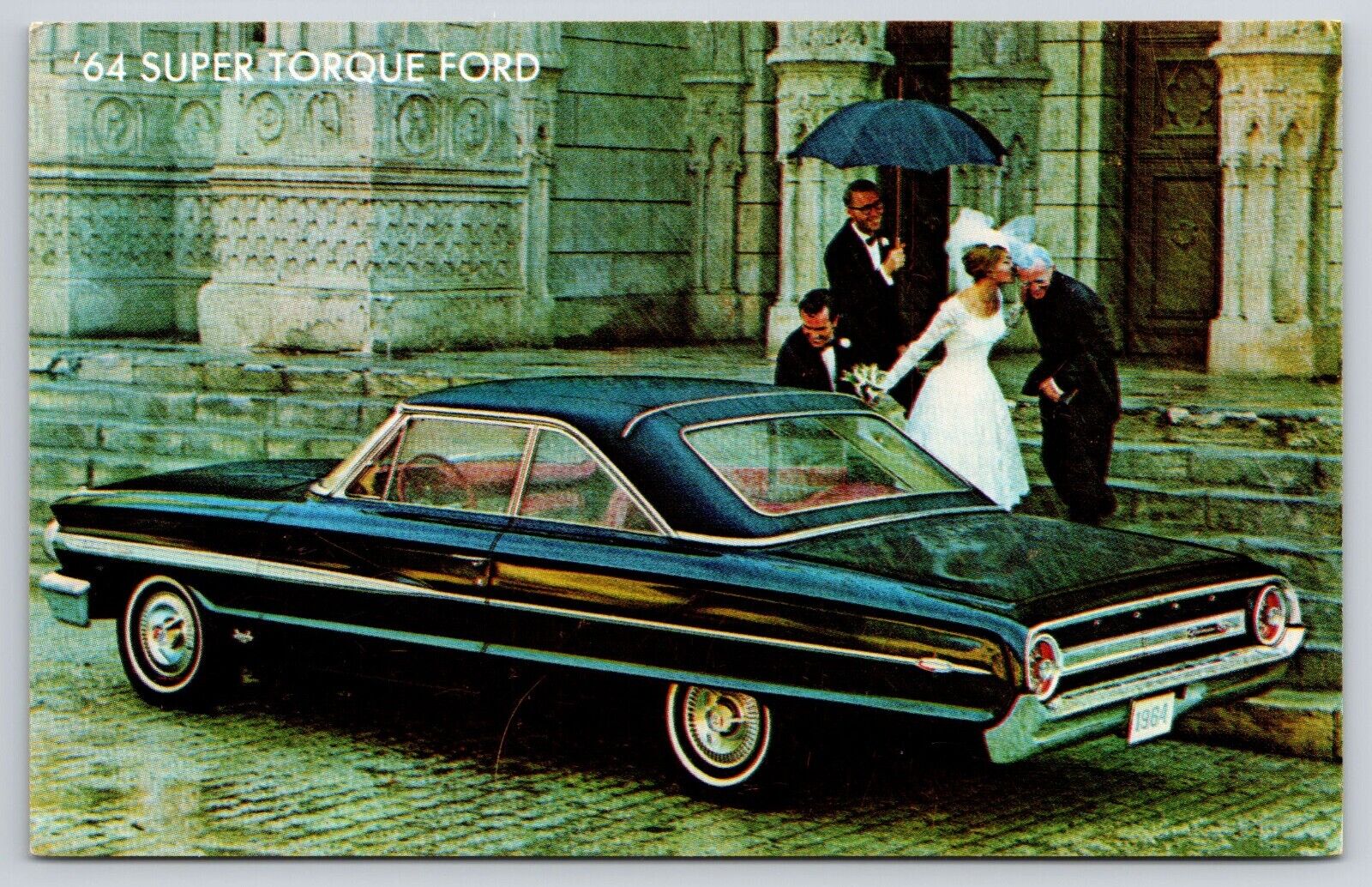 1964 Ford Galaxie 500 XL Super Torque Automobile Dealer Advertising Postcard UNP