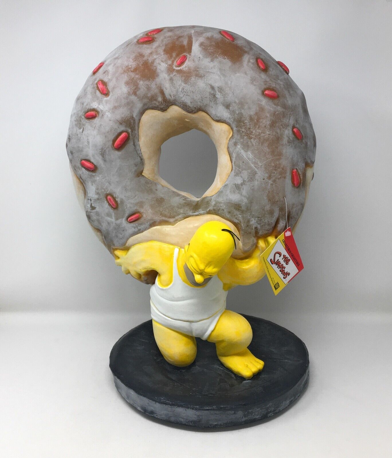The Simpsons Homer as Atlas Holding Donut 1999 A LA Carte  Rare Latex 3D Lar