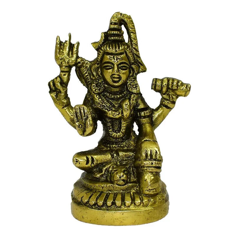 Lord Shiva Shiv God Statue Brass Handcrafted Blessing Mahadev Figurine Idol Gift