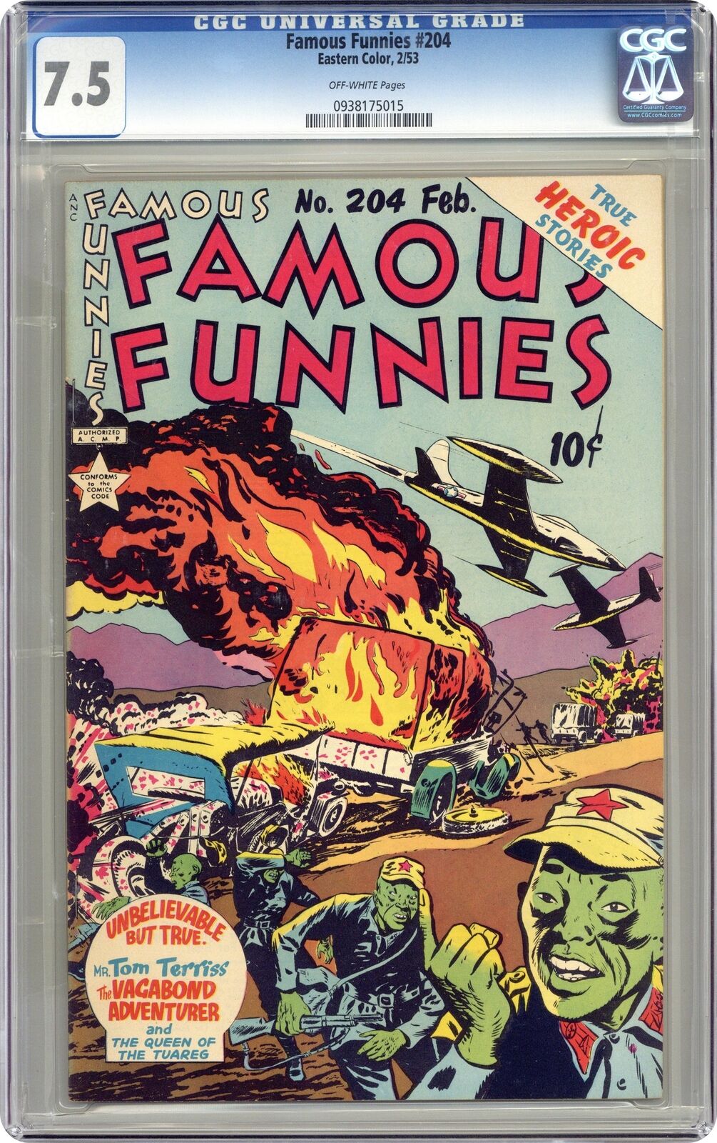 Famous Funnies #204 CGC 7.5 1953 0938175015