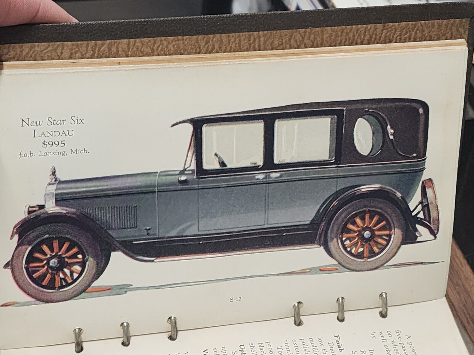 Antique 1926 Durant Motors Salemen\'s Hand Book Automobile Roadster Pickup Truck