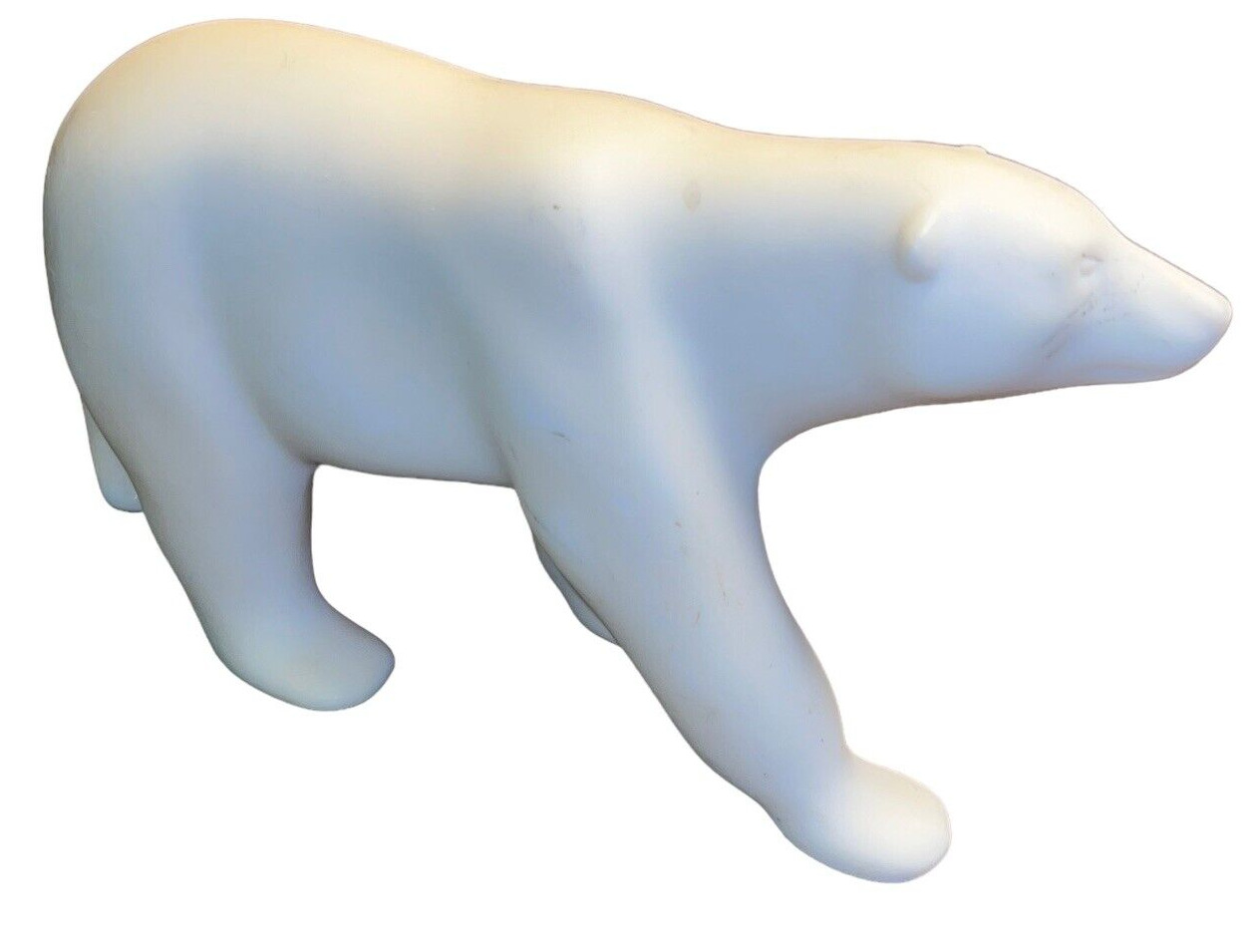 Vintage Composite Resin Polar Bear Figure Statue