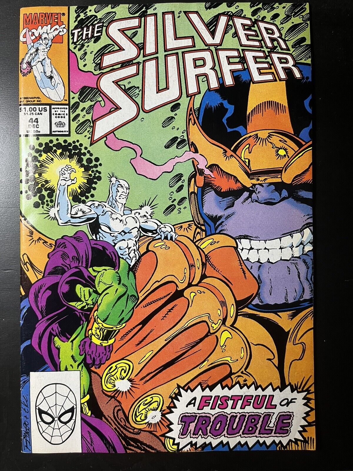 Silver Surfer #44 Thanos Infinity Gauntlet 1st Print NM Marvel Comics