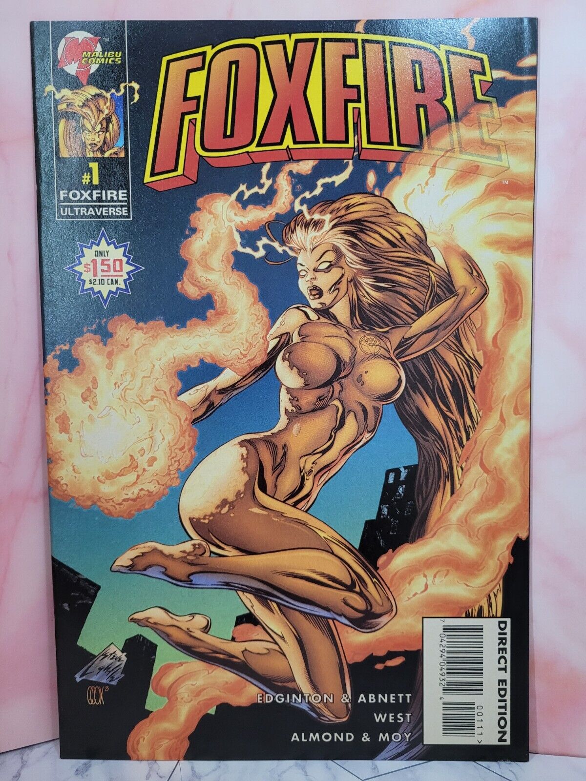 Foxfire #1- 1996, CVR A Steve Lightle Variant, Dan Abnett Malibu, Ultraverse VF