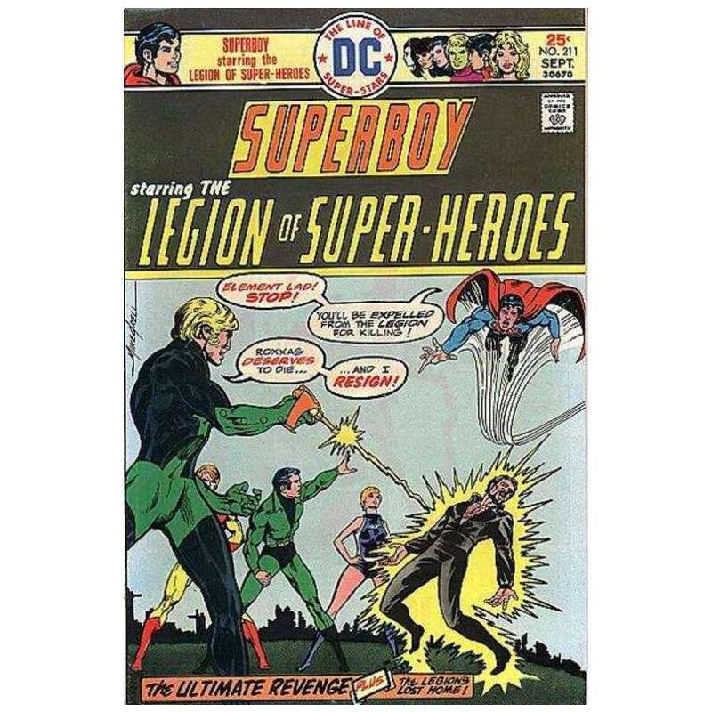 Superboy #211  - 1949 series DC comics Fine minus Full description below [a}