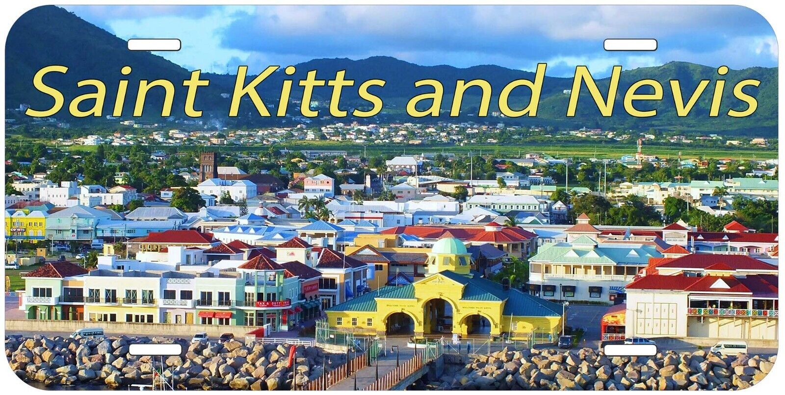 Saint Kitts and Nevis Novelty Car License Plate