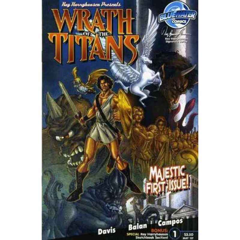 Wrath of the Titans #1 in Near Mint minus condition. Bluewater comics [k,