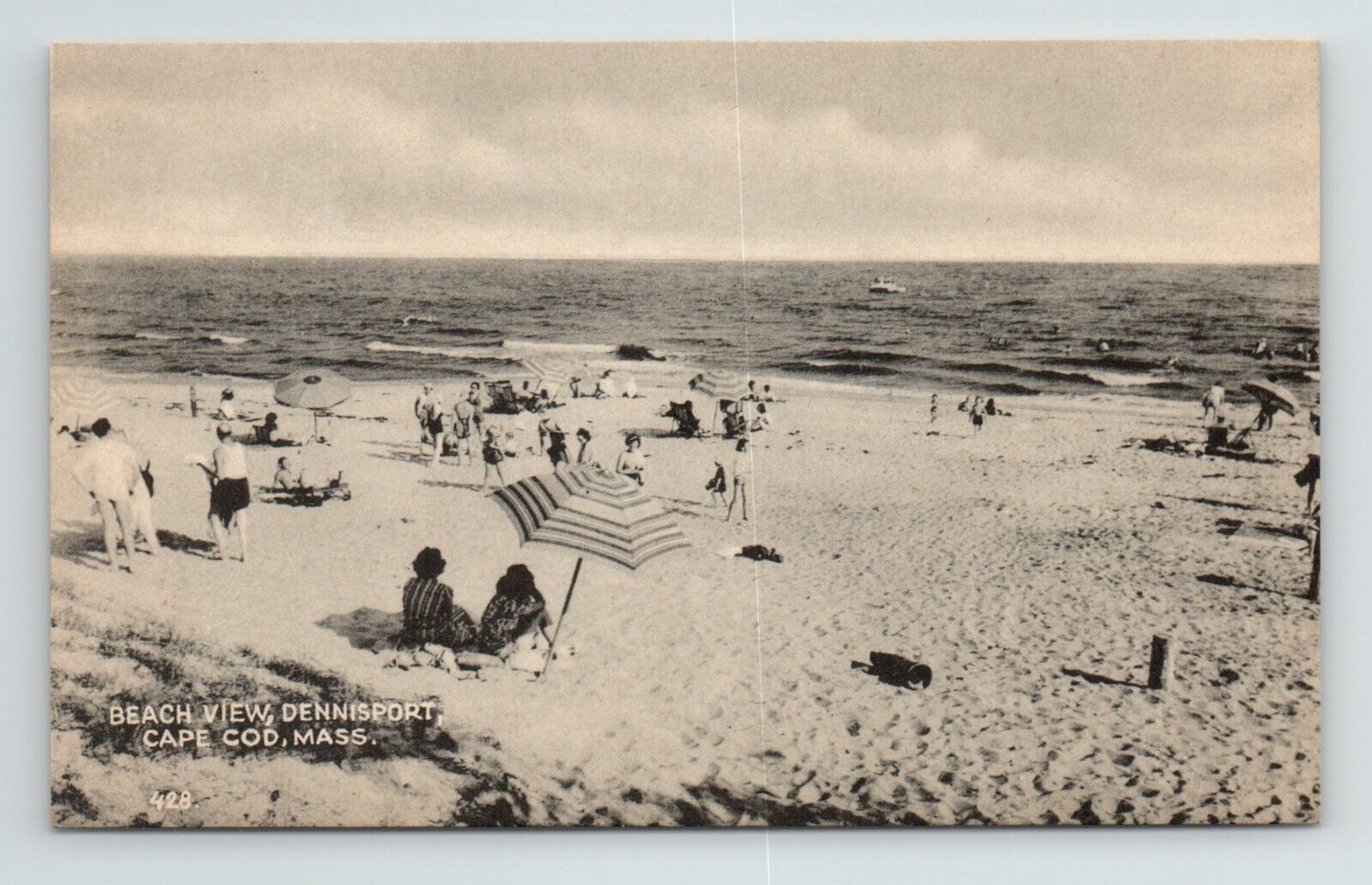 Beach View Dennisport Cape Cod Massachusetts Ocean VTG MA Postcard