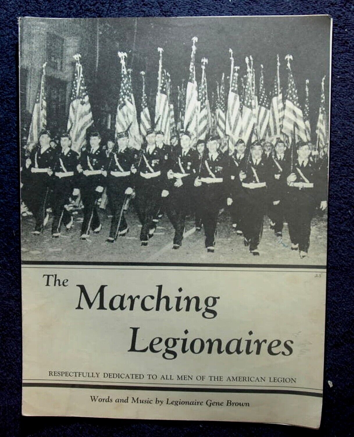 1938 THE MARCHING LEGIONAIRES SHEET MUSIC BY GENE BROWN