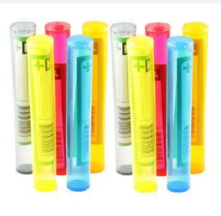 10 ASSORTED BUDDY Torpedoes Cone Storage Tubes Air Tight, Odor Proof, Hinged Lid