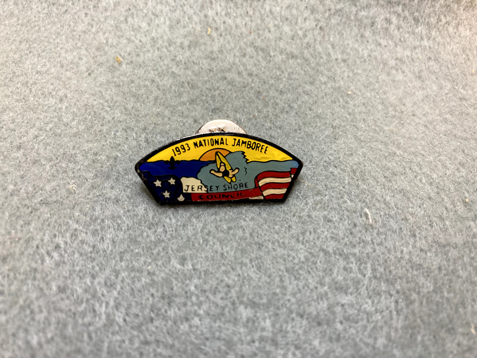 (mr13) Boy Scouts-   1993 National Jamboree pin - Jersey Shore Council
