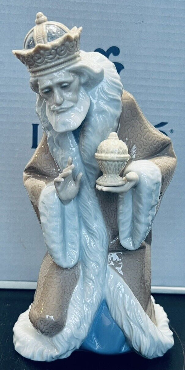 Lladro Figurine CHRISTMAS NATIVITY KING MELCHOR WISE MAN #5479 Mint in Box