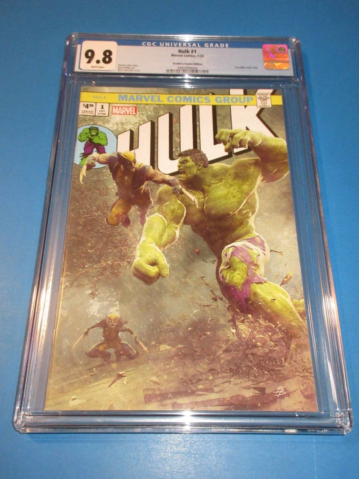 Hulk #1 Rare Awesome #181 Homage Barends Variant CGC 9.8 NM/M Gorgeous Gem Wow