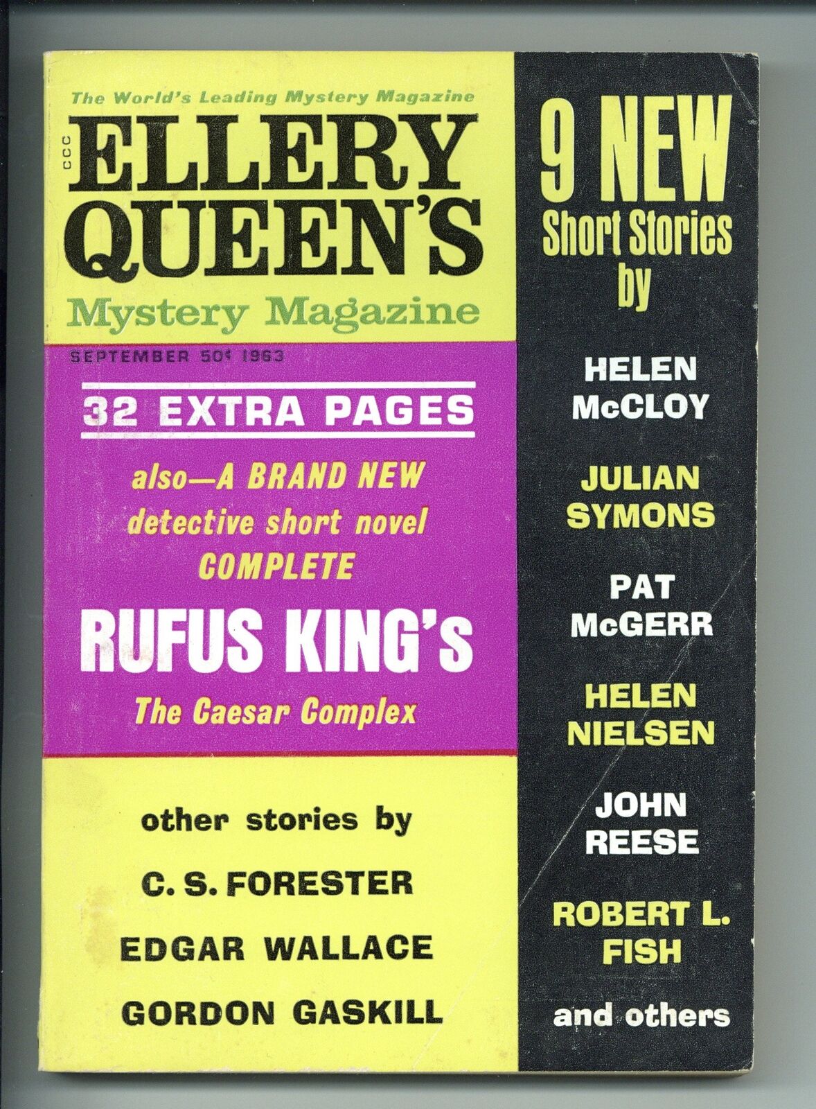 Ellery Queen\'s Mystery Magazine Vol. 42 #3 VG 1963 Low Grade