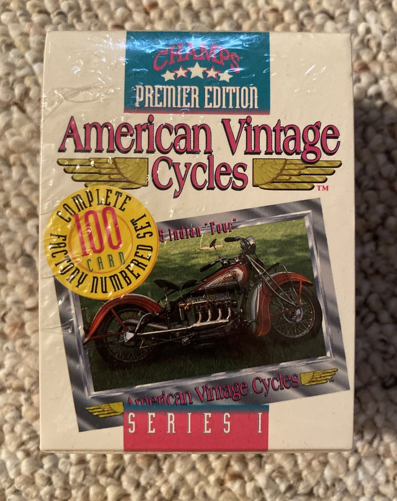 Sealed 1992 Champs Premier Edition Series 1 American Vintage Cycles Complete Set