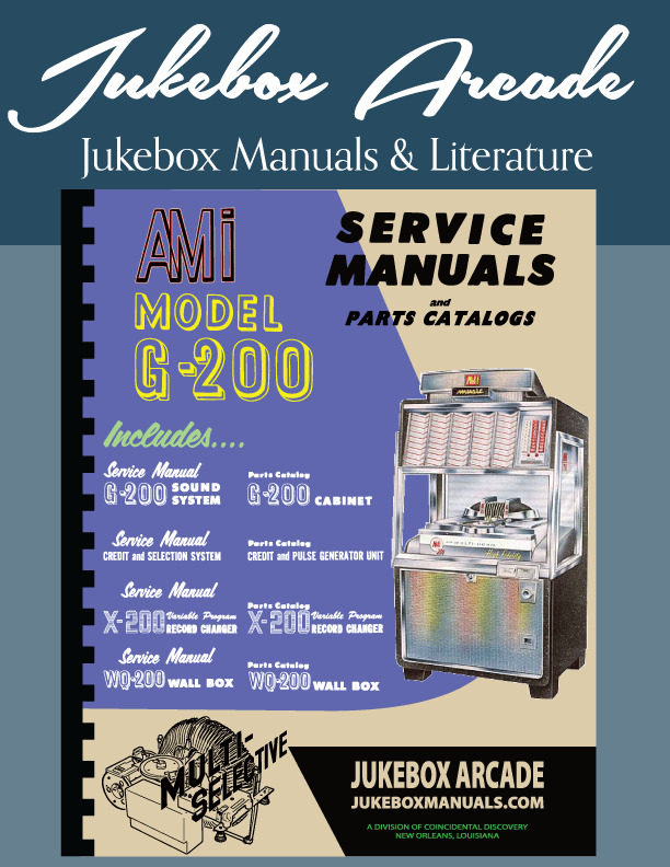 NEW AMI G-200 Service and Parts Manuals With Important Active Circuits in COLOR