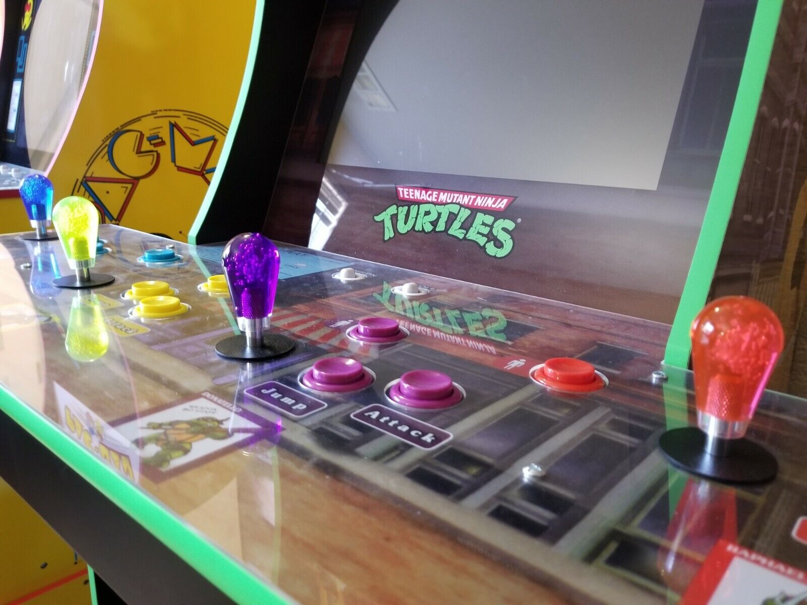 Arcade1up Teenage Mutant Ninja Turtles TMNT 4X Joystick Bat Top Handles UPGRADE