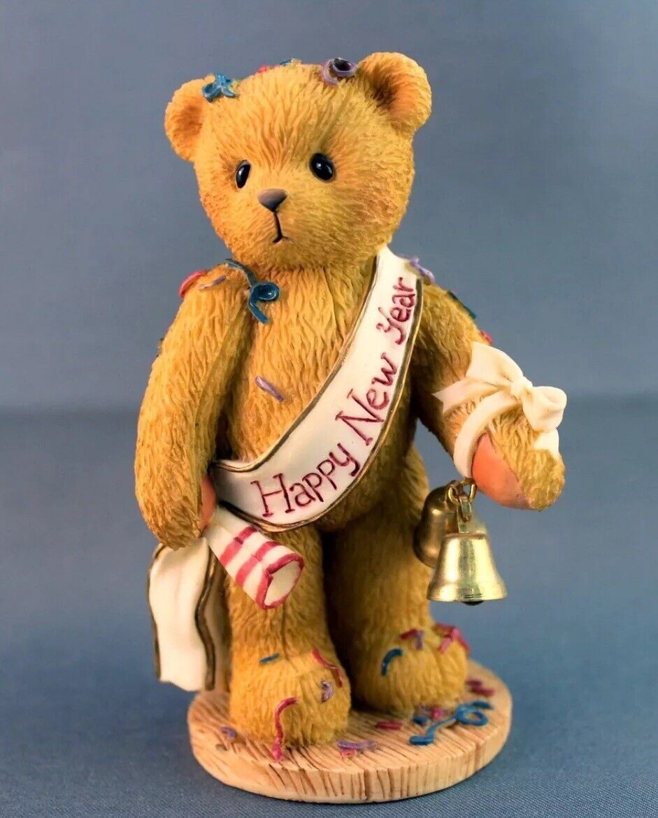 CHERISHED TEDDIES - NEWTON - RINGING IN THE NEW YEAR WITH CHEER - HAPPY NEW YEAR