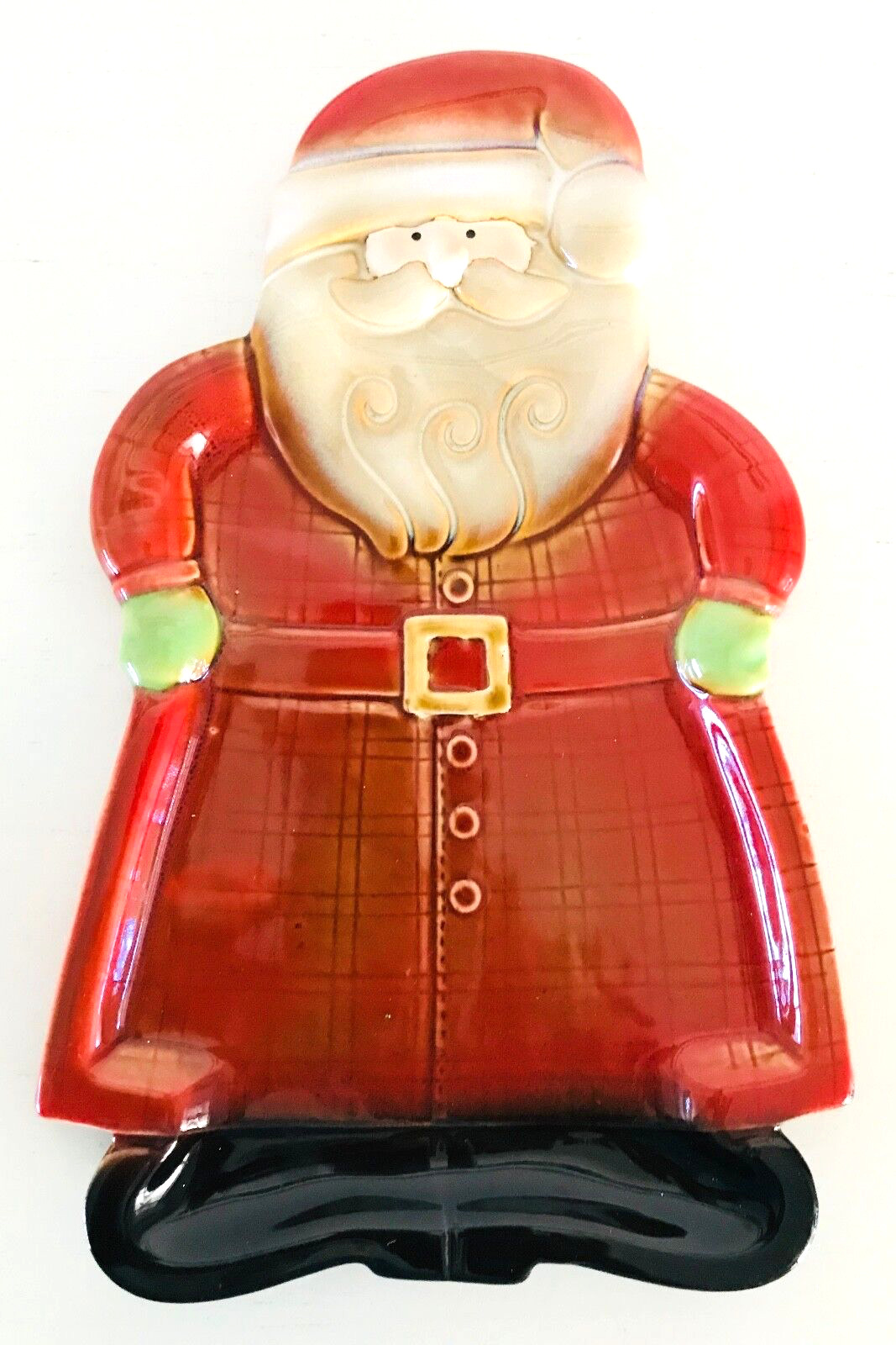 Coyne\'s Christmasville Santa Wall Hanging Plate by Ronnie Walter 2005 10 x 6.5\