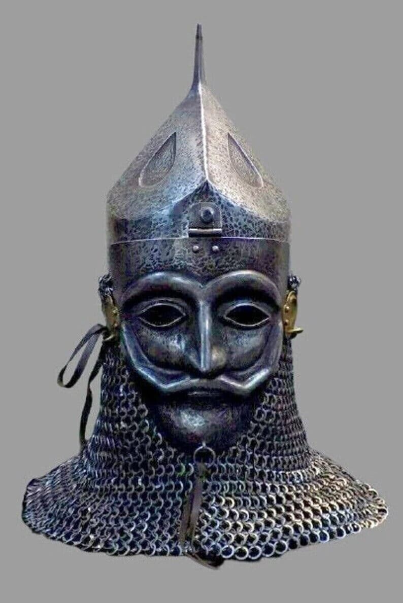 18GA Steel Medieval Turban Islamic Face Mask Helmet Costume Armor collect Helmet